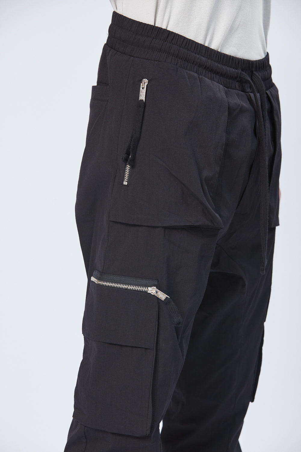 M ST 442 Lightweight Cotton Cargo Pants Black