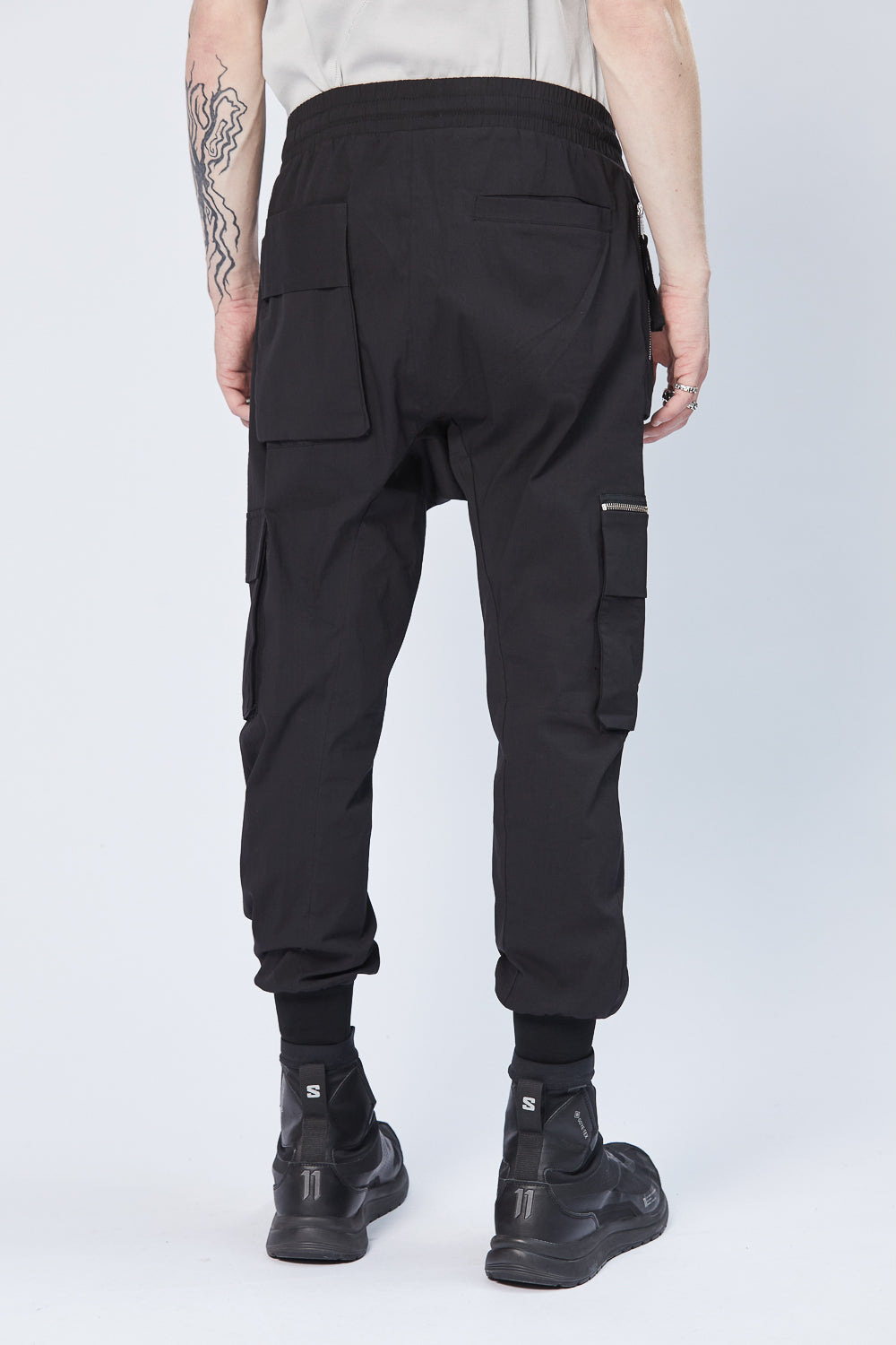 M ST 442 Lightweight Cotton Cargo Pants Black