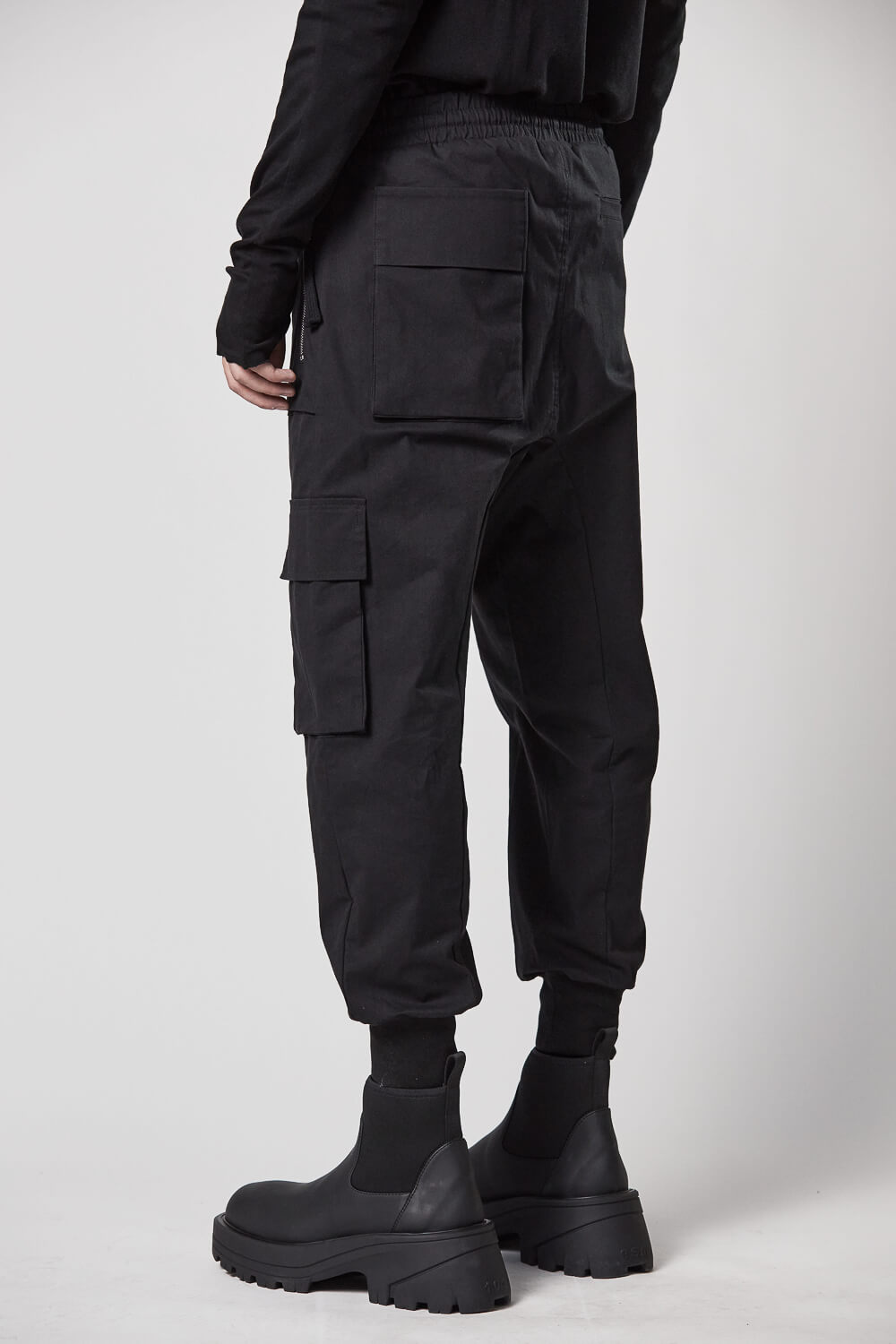 M ST 444 Cargo Zip Pocket Trousers Black