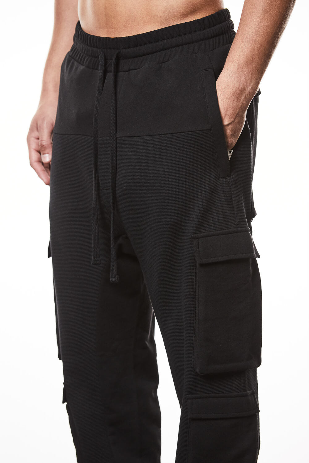 M ST 498 Soft Jersey Trousers Black