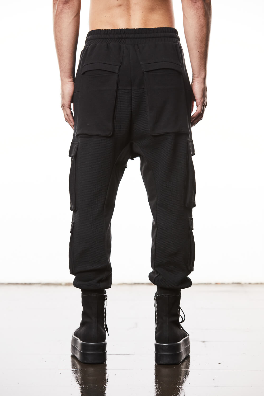 M ST 498 Soft Jersey Trousers Black