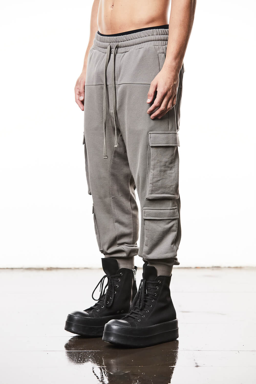 M ST 498 Soft Jersey Trousers Grey