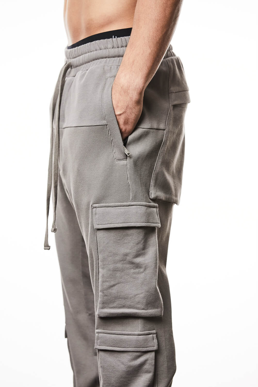 M ST 498 Soft Jersey Trousers Grey