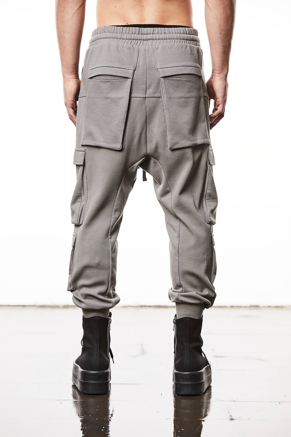 M ST 498 Soft Jersey Trousers Grey