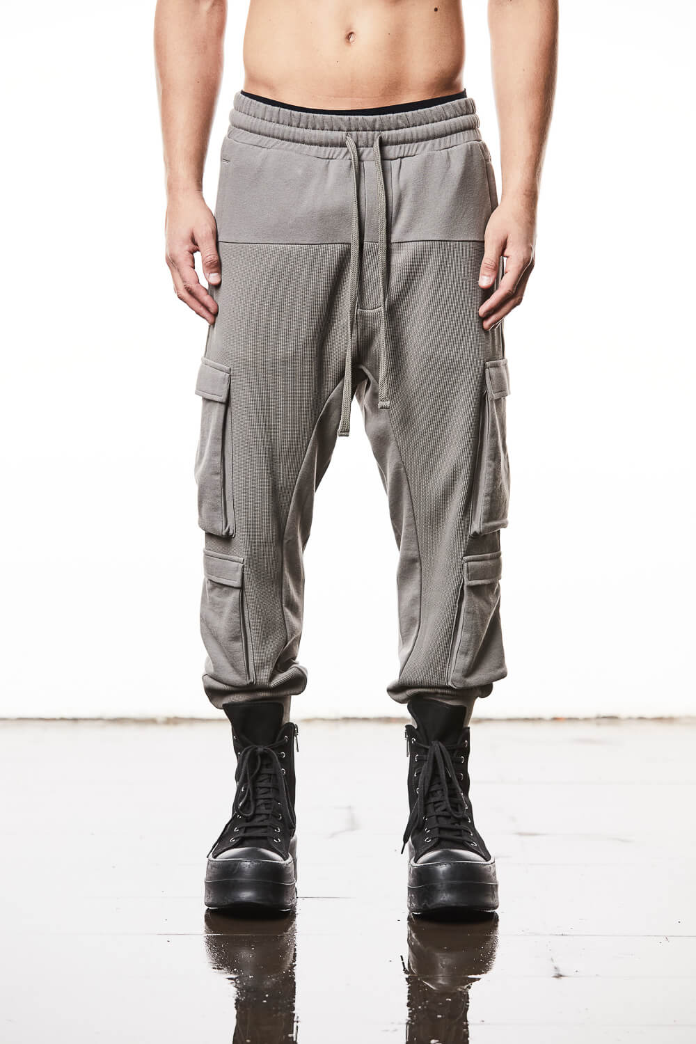 M ST 498 Soft Jersey Trousers Grey