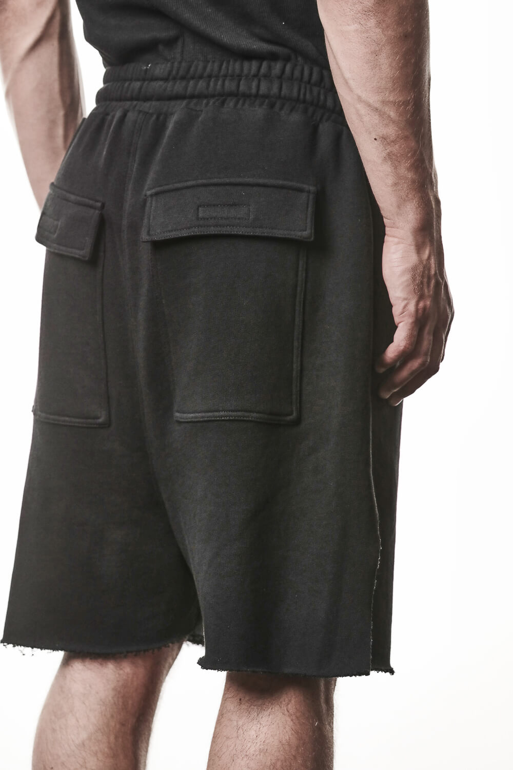 M ST 519 Cotton Cargo Shorts Black