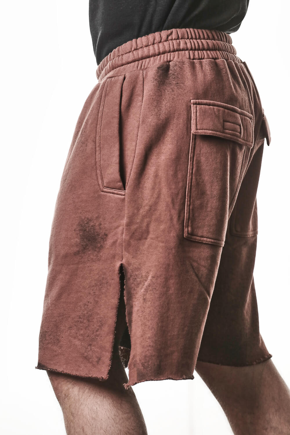 M ST 519 Cotton Cargo Shorts Terracotta