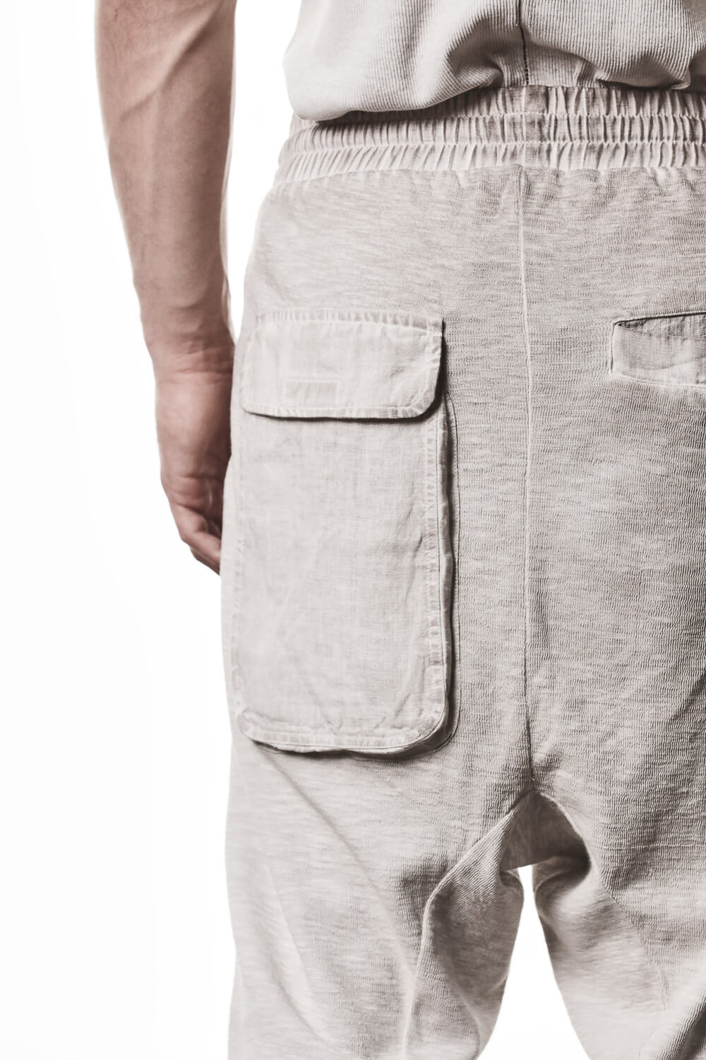 M ST 523 Cotton/Linen Trousers Light Beige