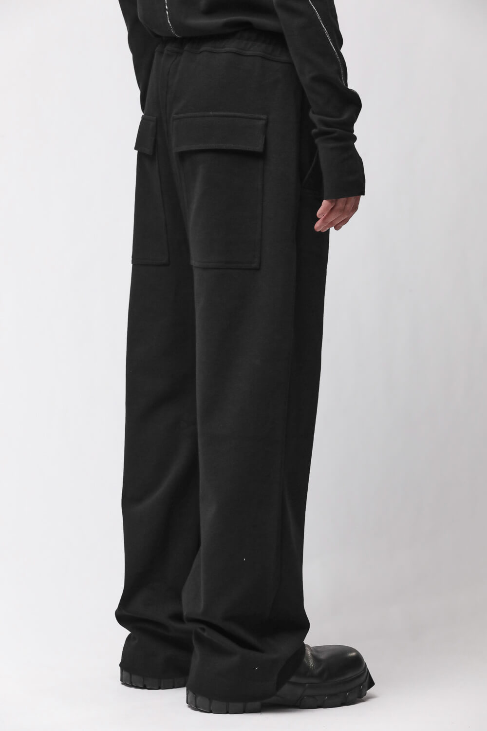 M ST 534 Wide Leg Trousers Black
