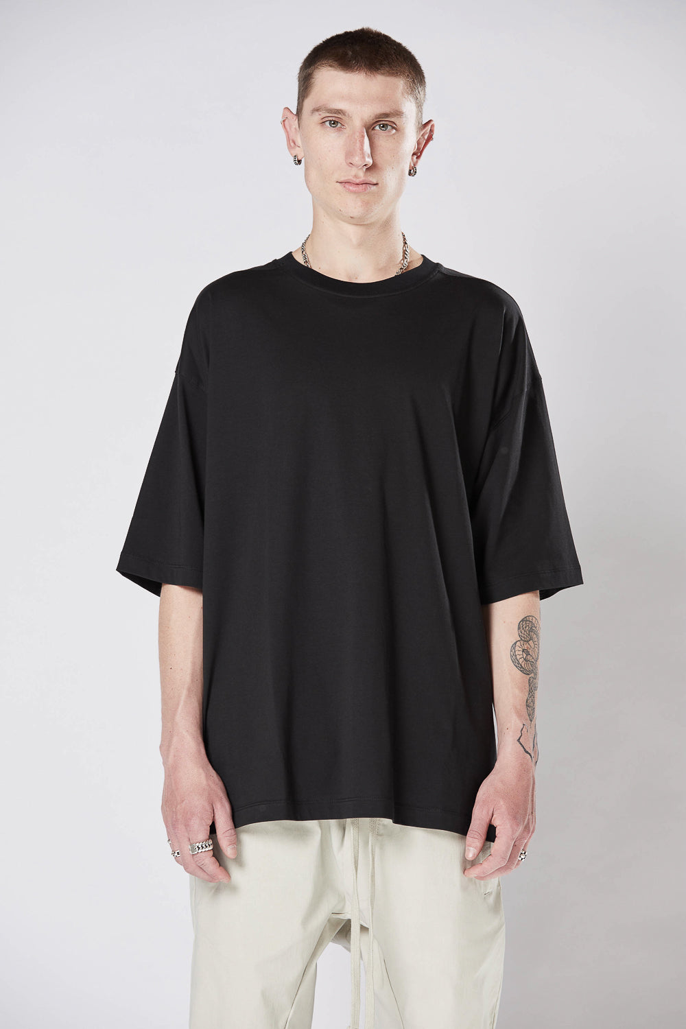 M TS 782 Relaxed Fit Cotton T-Shirt Black