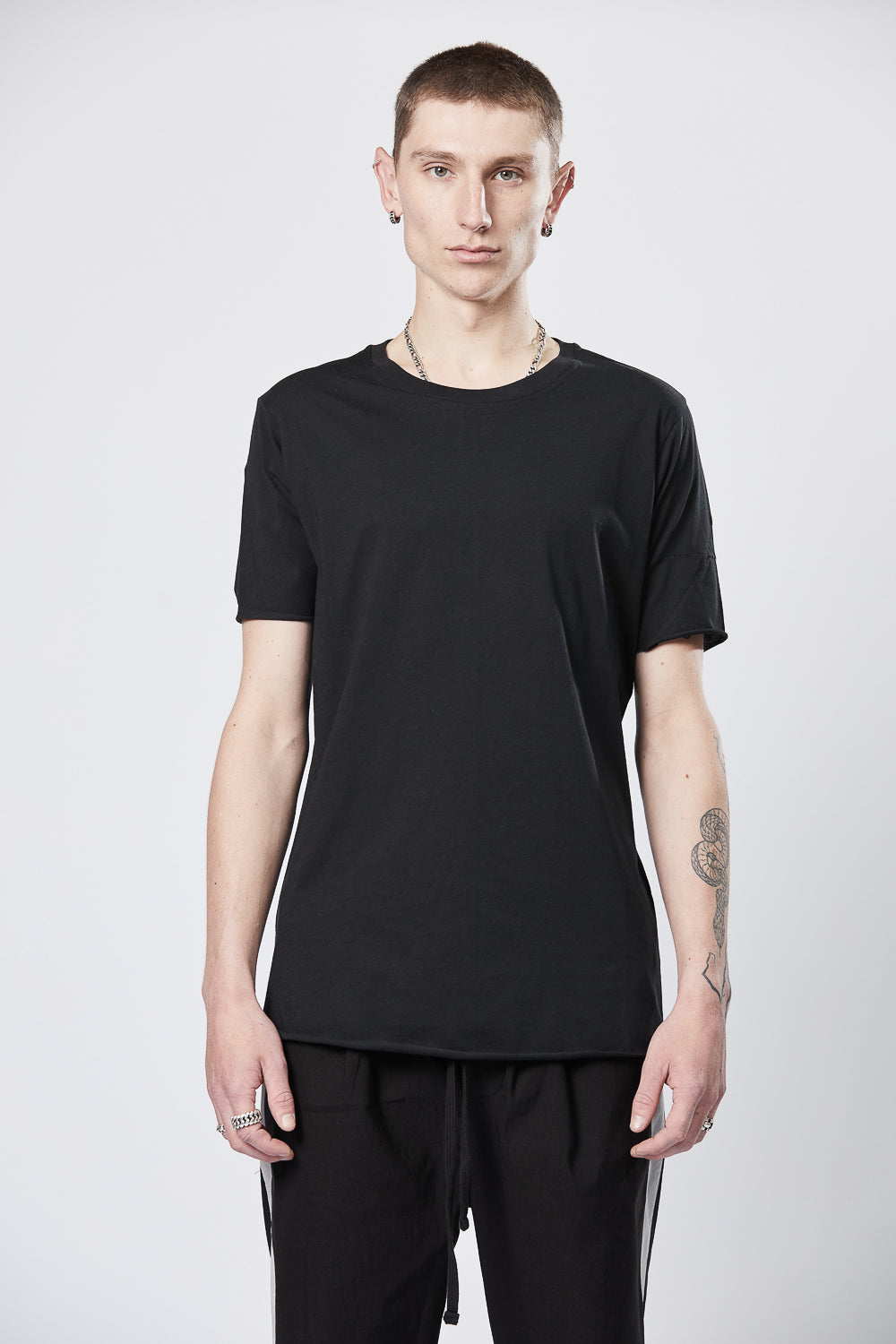 M TS 784 Slim Fit Cotton T-Shirt Black