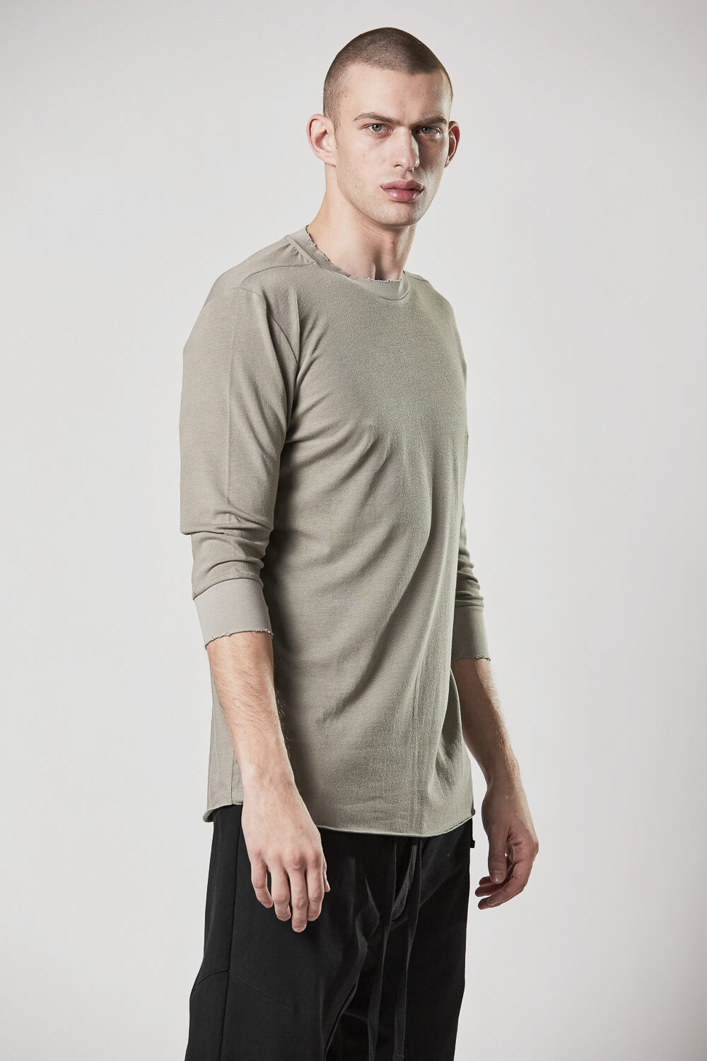 M TS 796 3/4 Sleeve T-Shirt Sand