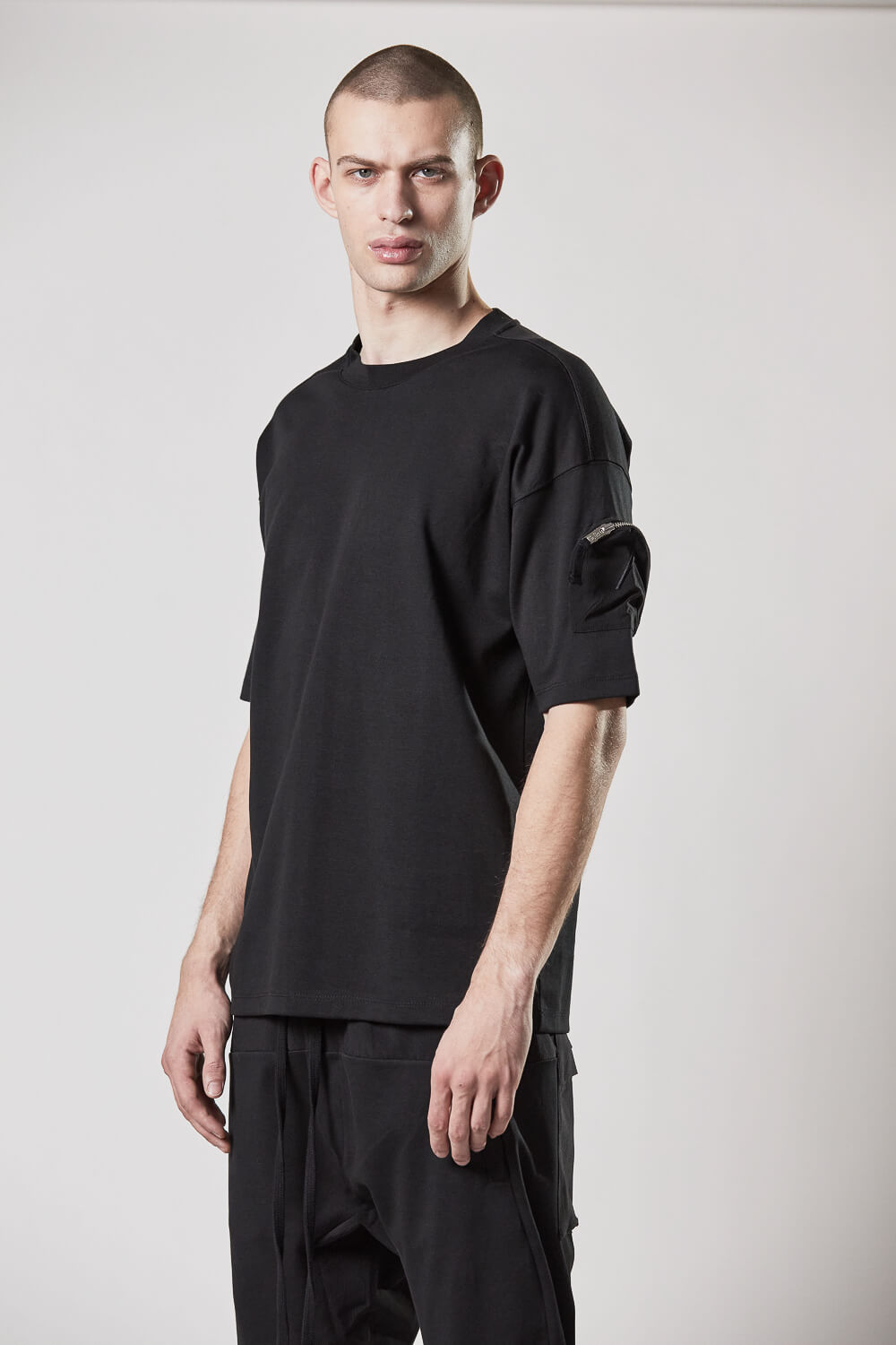 M TS 800 Sleeve Detail T-Shirt Black