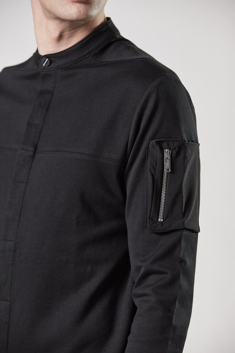 M TS 816 L/S Detail Shirt Black