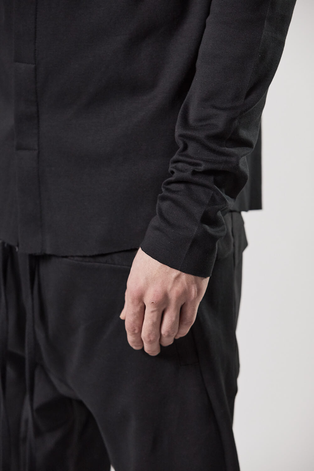 M TS 816 L/S Detail Shirt Black