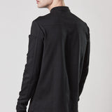 M TS 816 L/S Detail Shirt Black