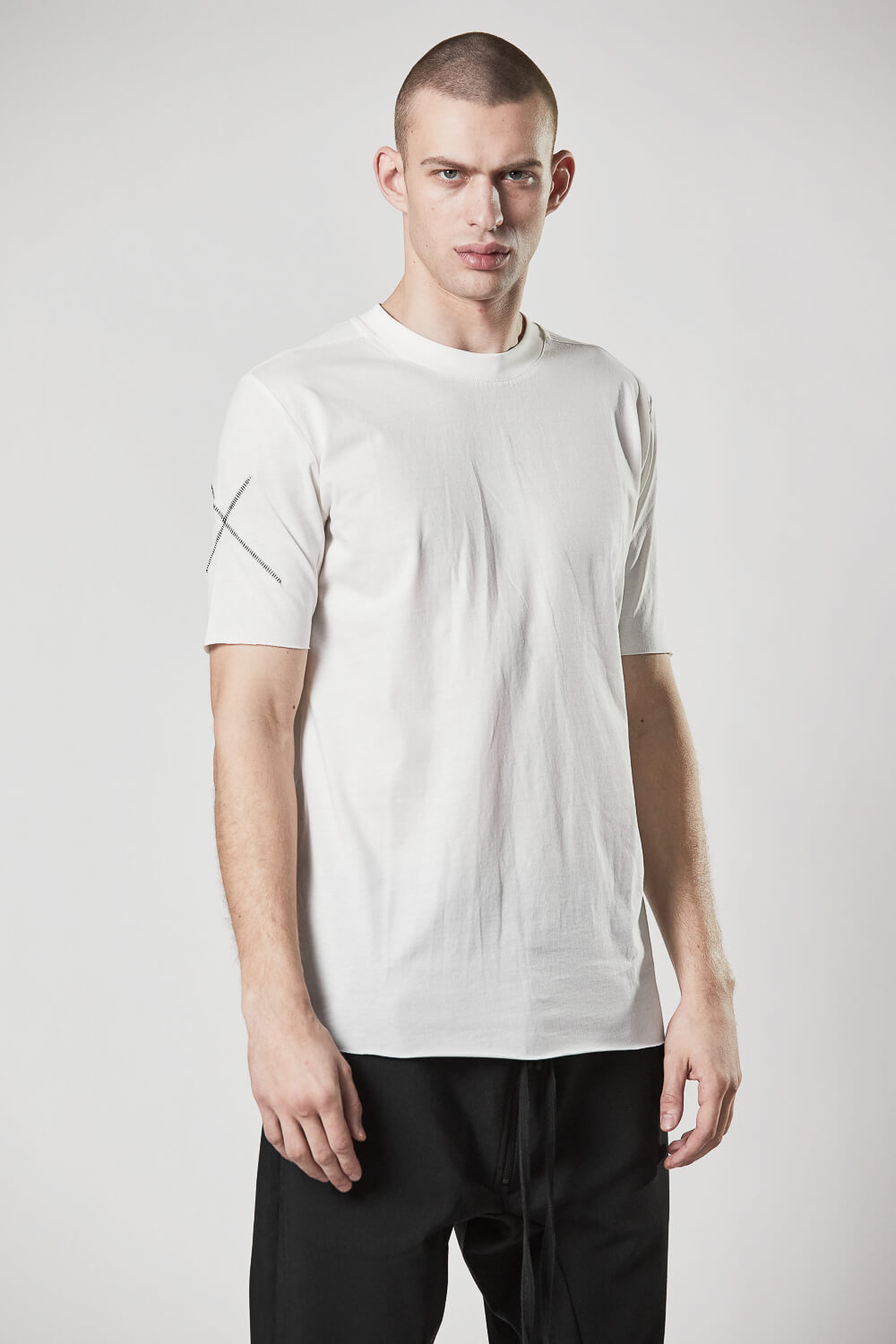 M TS 818 Round Neck T-Shirt Cream