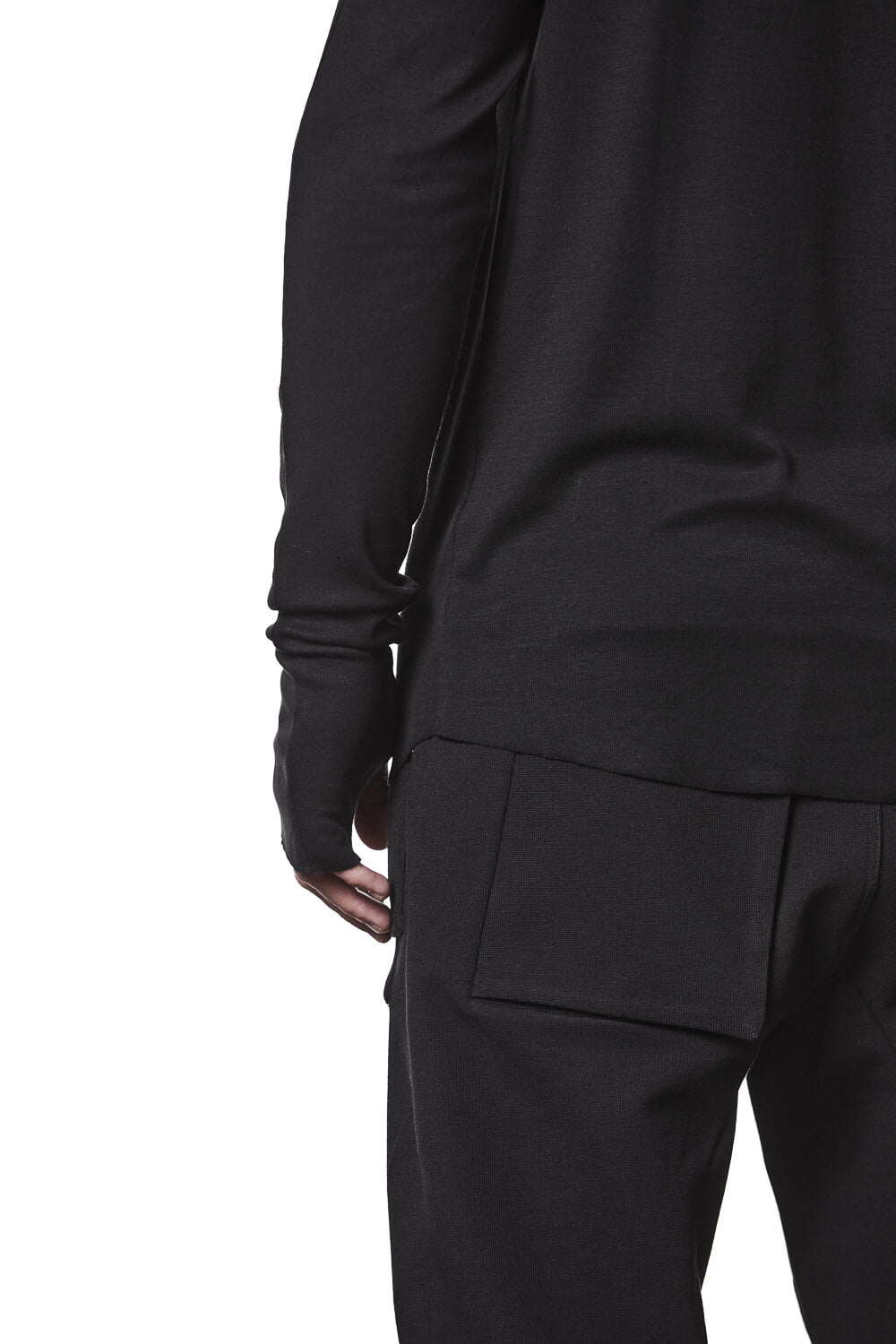 M TS 889 Slim Fit L/S T-Shirt Black