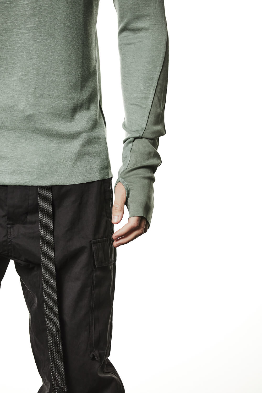 M TS 889 Slim Fit L/S T-Shirt Green