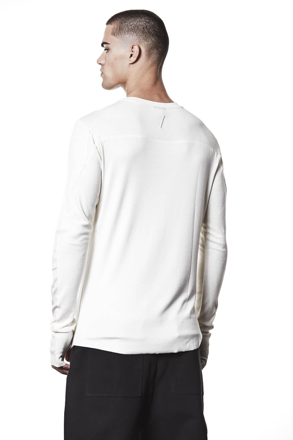 M TS 889 Slim Fit L/S T-Shirt Off White