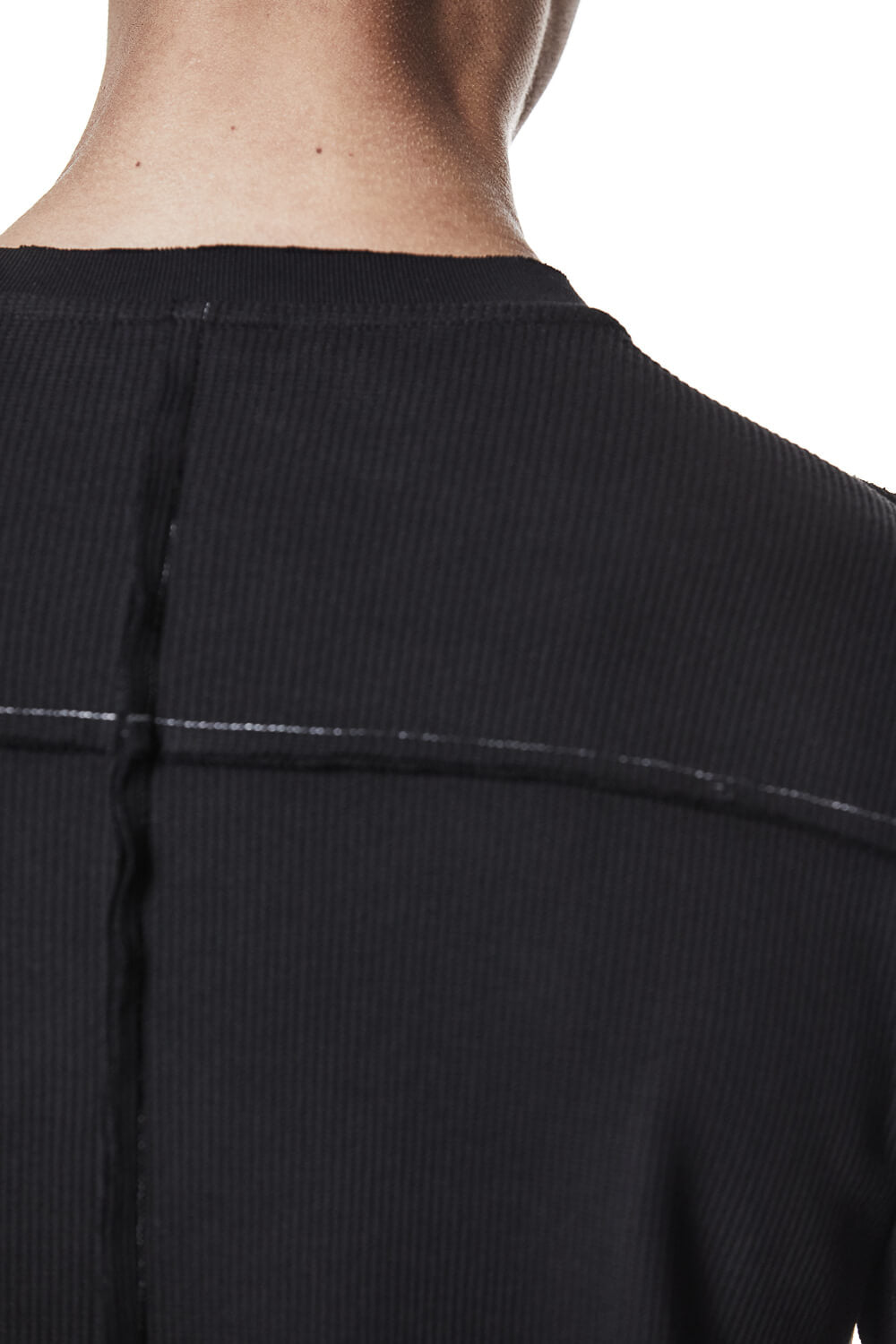 M TS 895 Round Neck L/S T-Shirt Black