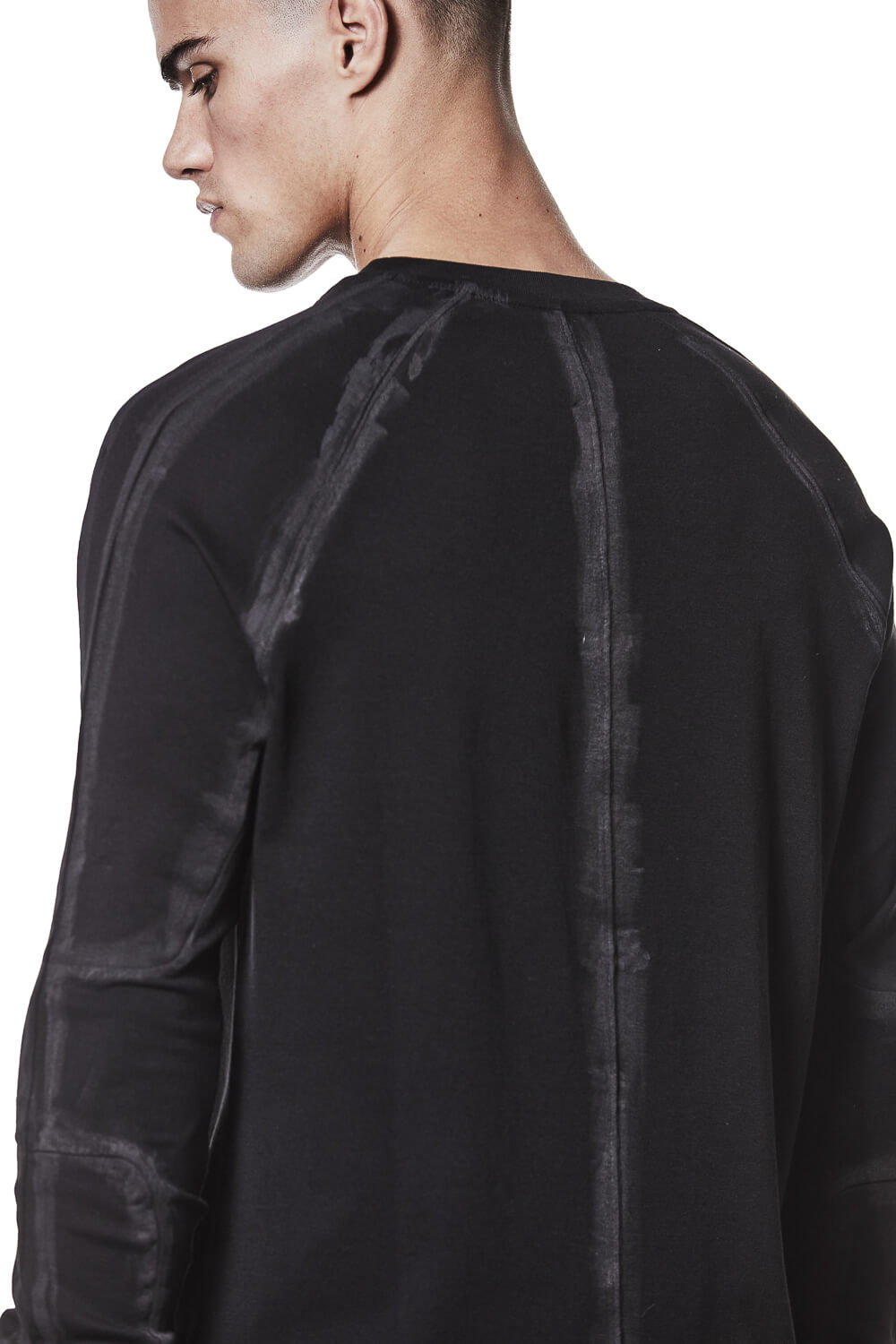 M TS 907 Hand Painted Details T-Shirt Black