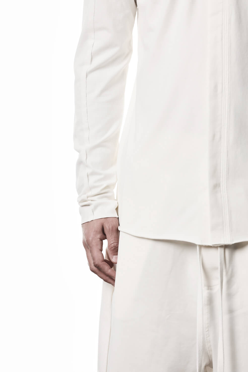 M TS 911 Ribbed Collar Shirt Cream