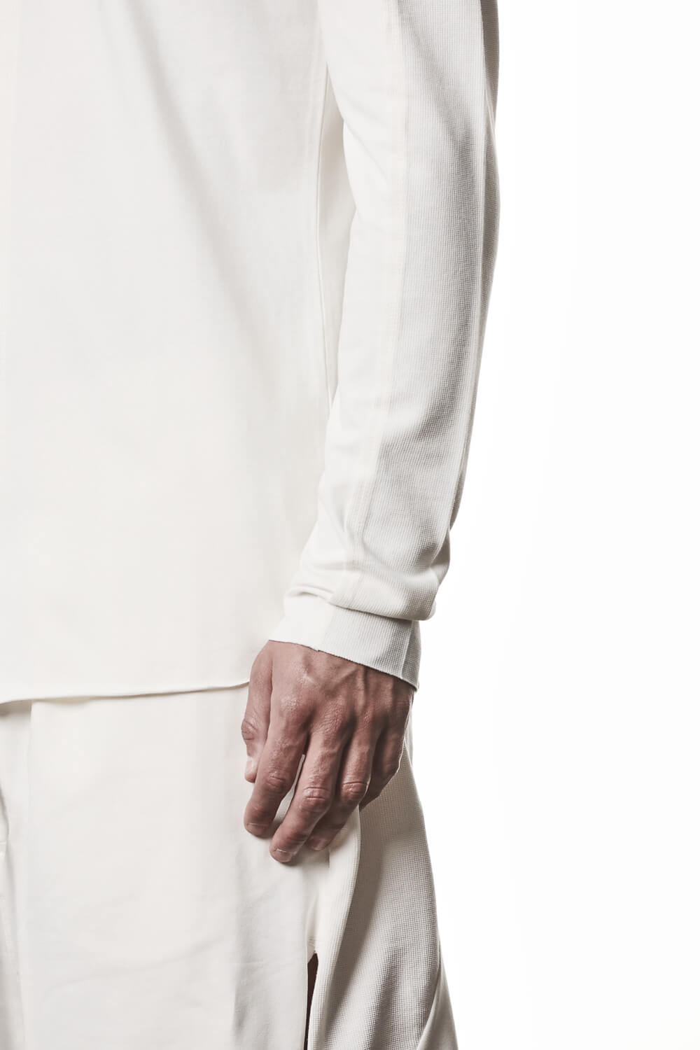 M TS 911 Ribbed Collar Shirt Cream