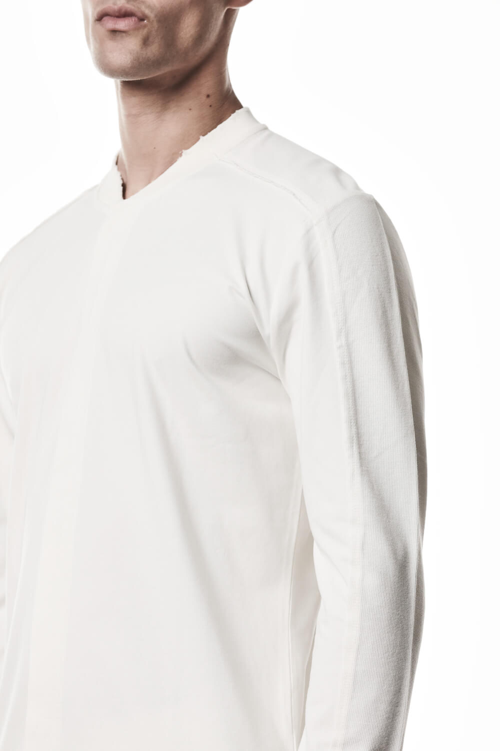 M TS 911 Ribbed Collar Shirt Cream