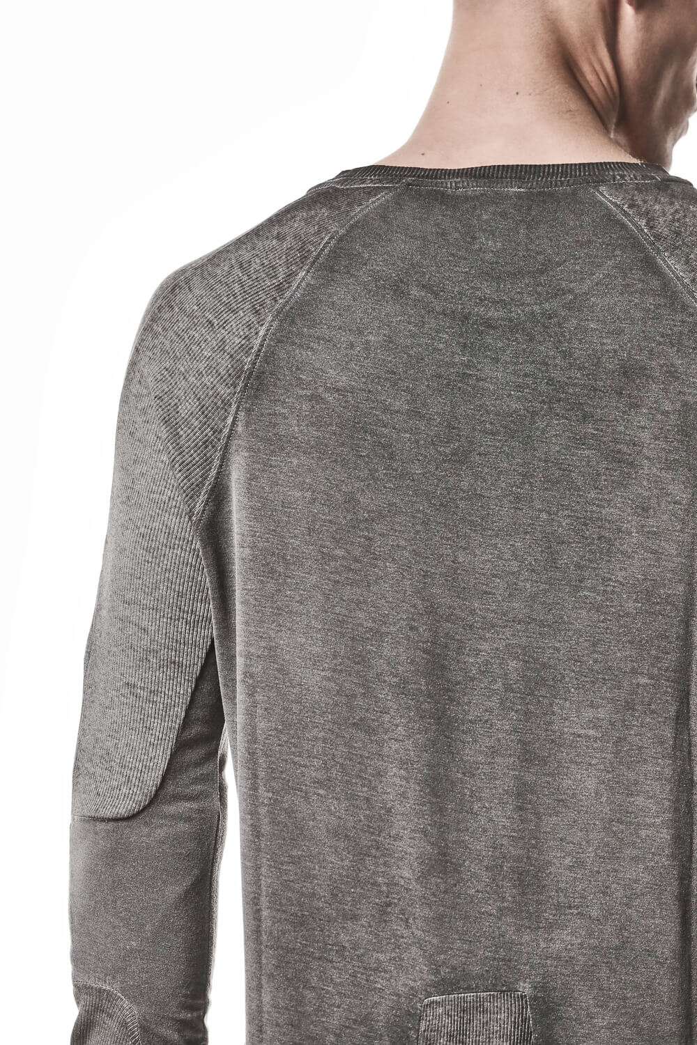 M TS 941 Raglan Details L/S T-Shirt Grey