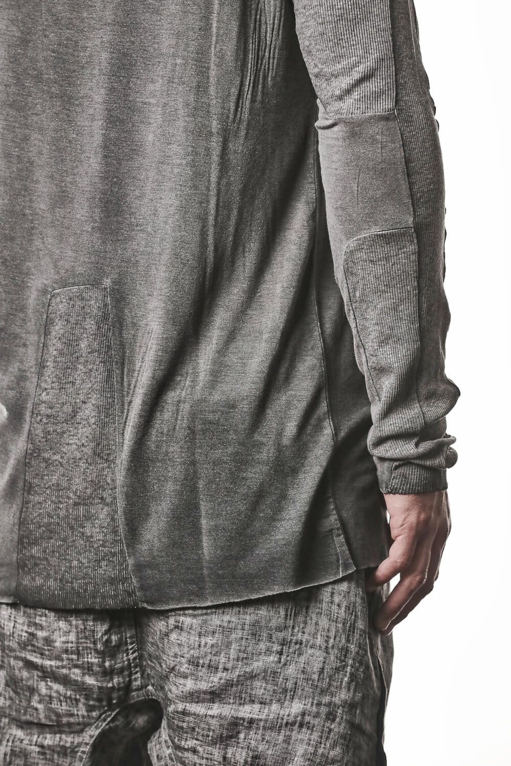 M TS 941 Raglan Details L/S T-Shirt Grey