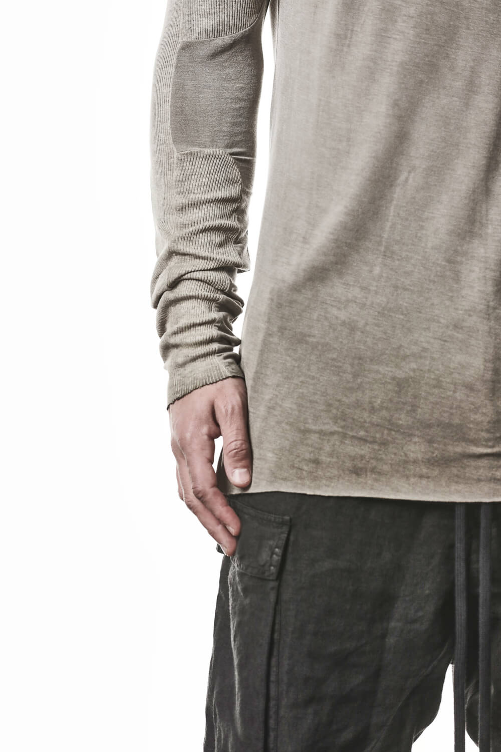 M TS 941 Raglan Details L/S T-Shirt Light Olive
