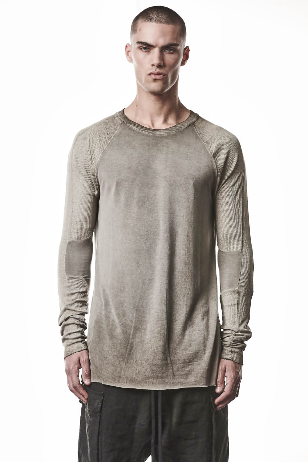 M TS 941 Raglan Details L/S T-Shirt Light Olive