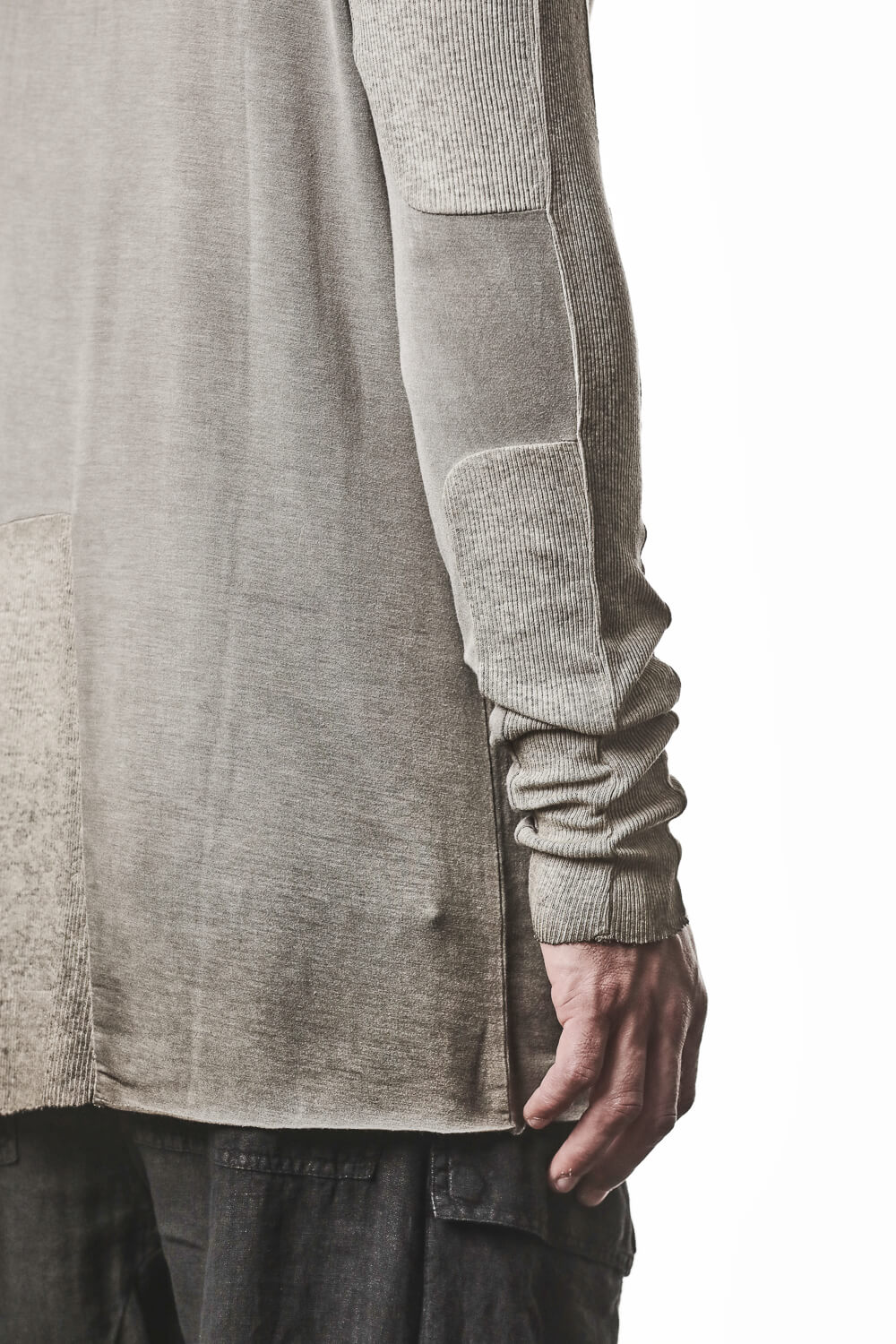 M TS 941 Raglan Details L/S T-Shirt Light Olive