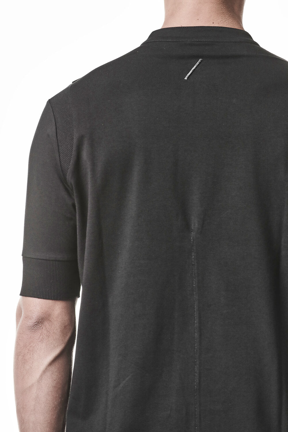 M TS 951 Cotton Stand Up Collar T-Shirt Black