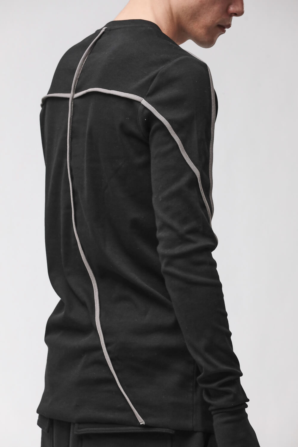M TS 960 L/S Thumbhole Detail T-Shirt Black