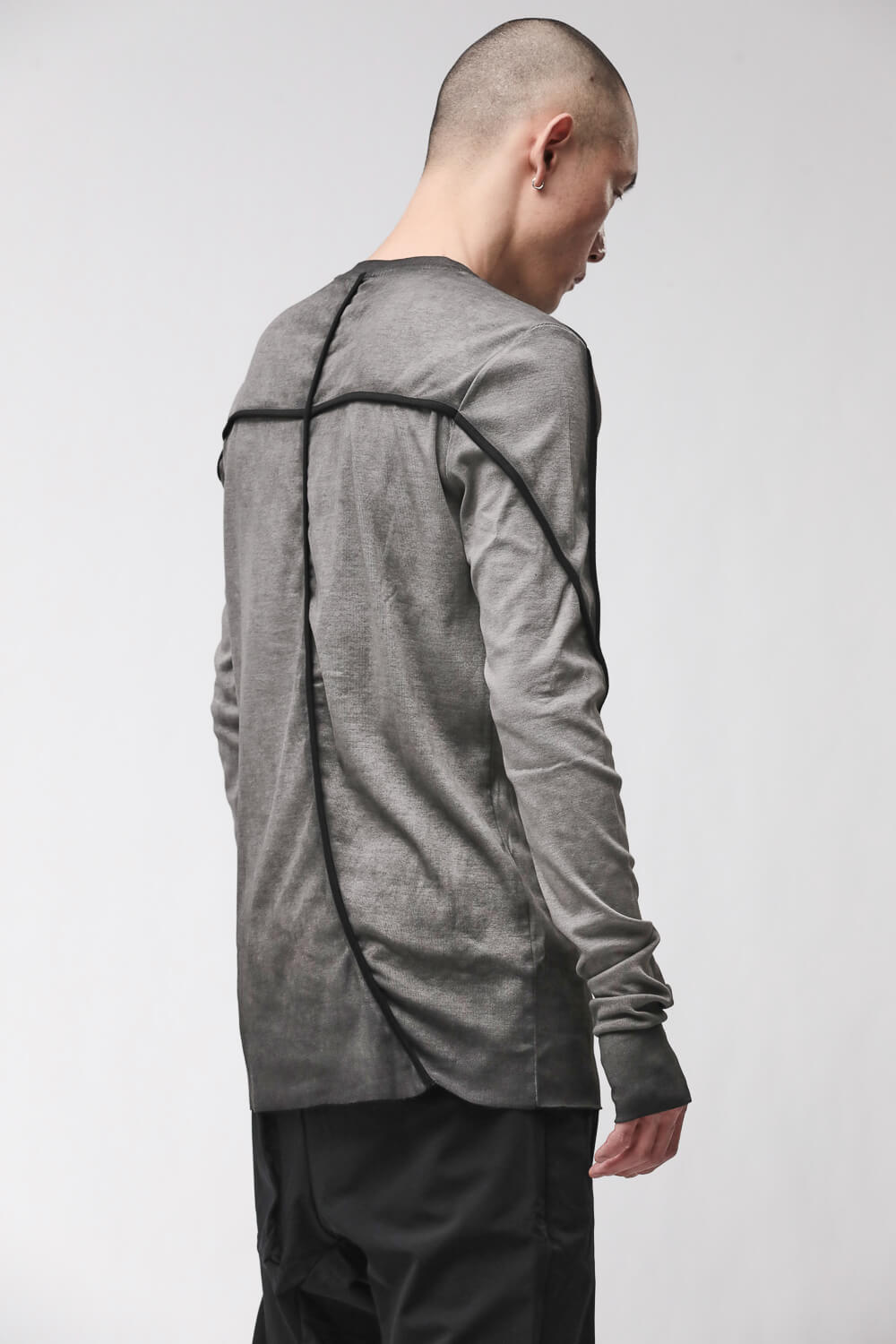 M TS 960 L/S Thumbhole Detail T-Shirt Grey