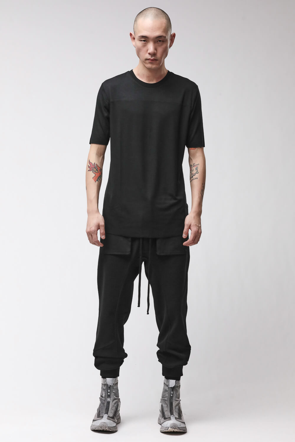 M TS 973 Round Neck T-Shirt Black
