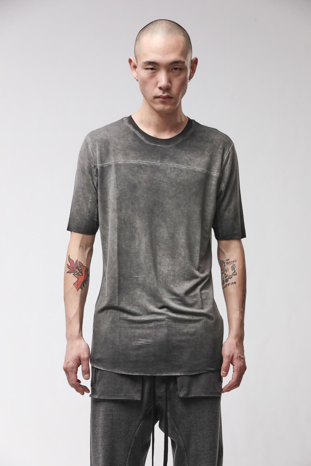 M TS 973 Round Neck T-Shirt Grey