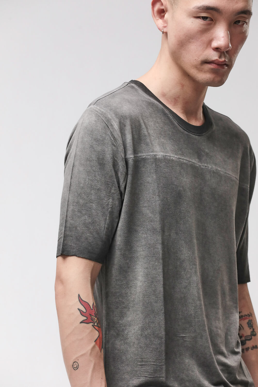 M TS 973 Round Neck T-Shirt Grey