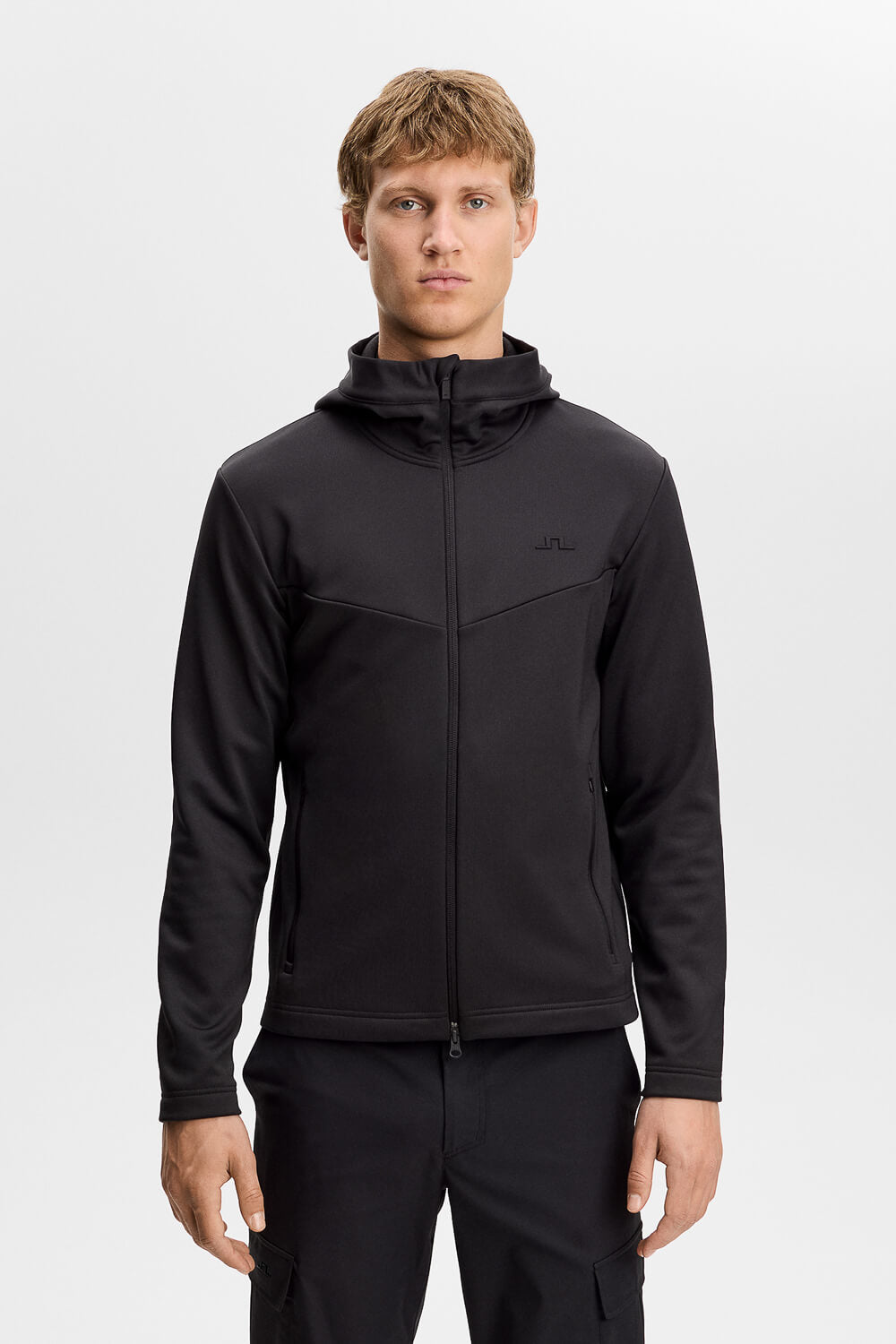 Maclean Zip Up Hood Jacktet Black