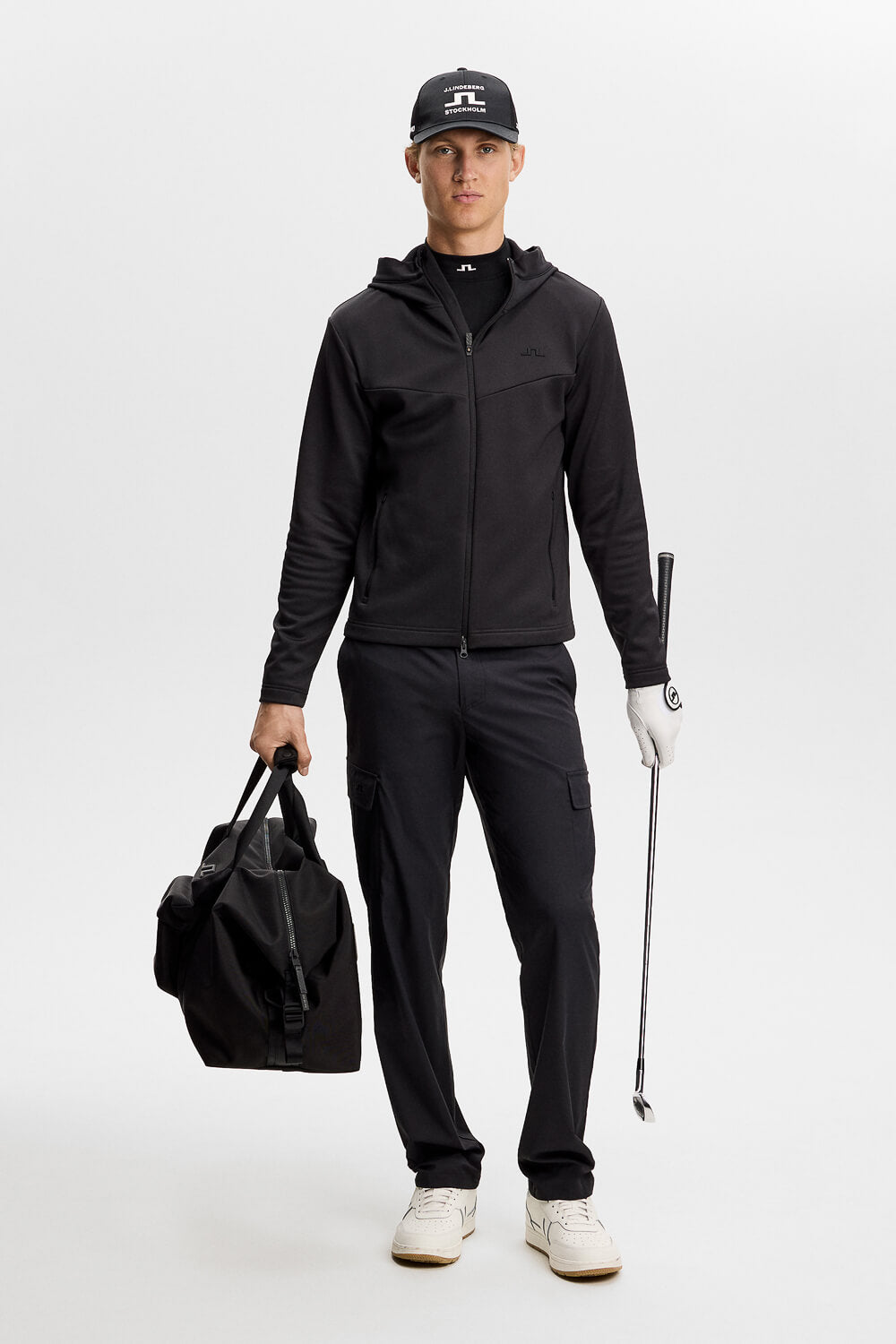 Maclean Zip Up Hood Jacktet Black