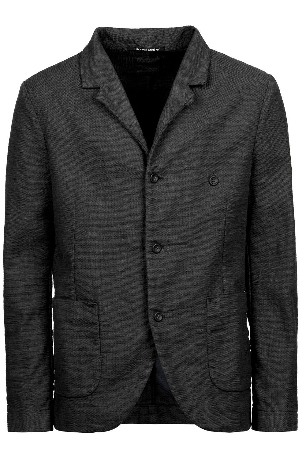 Mandarin Collar Blazer Black