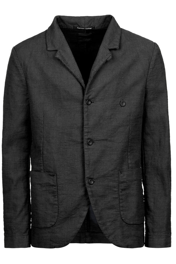 Mandarin Collar Blazer Black