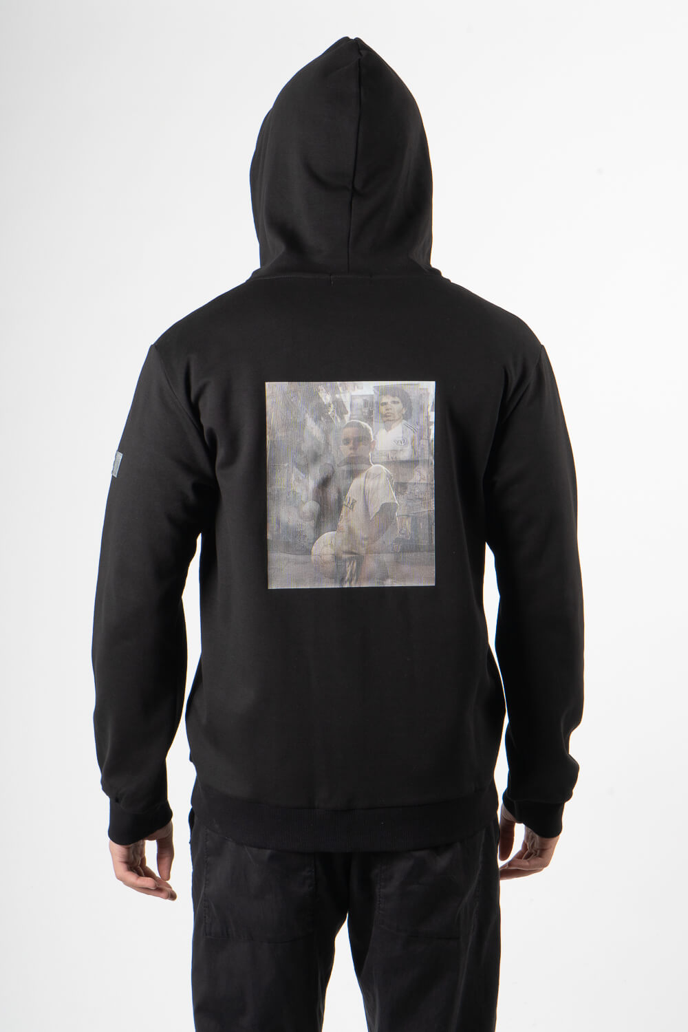 Maradona Hologram Effect Hoodie Black