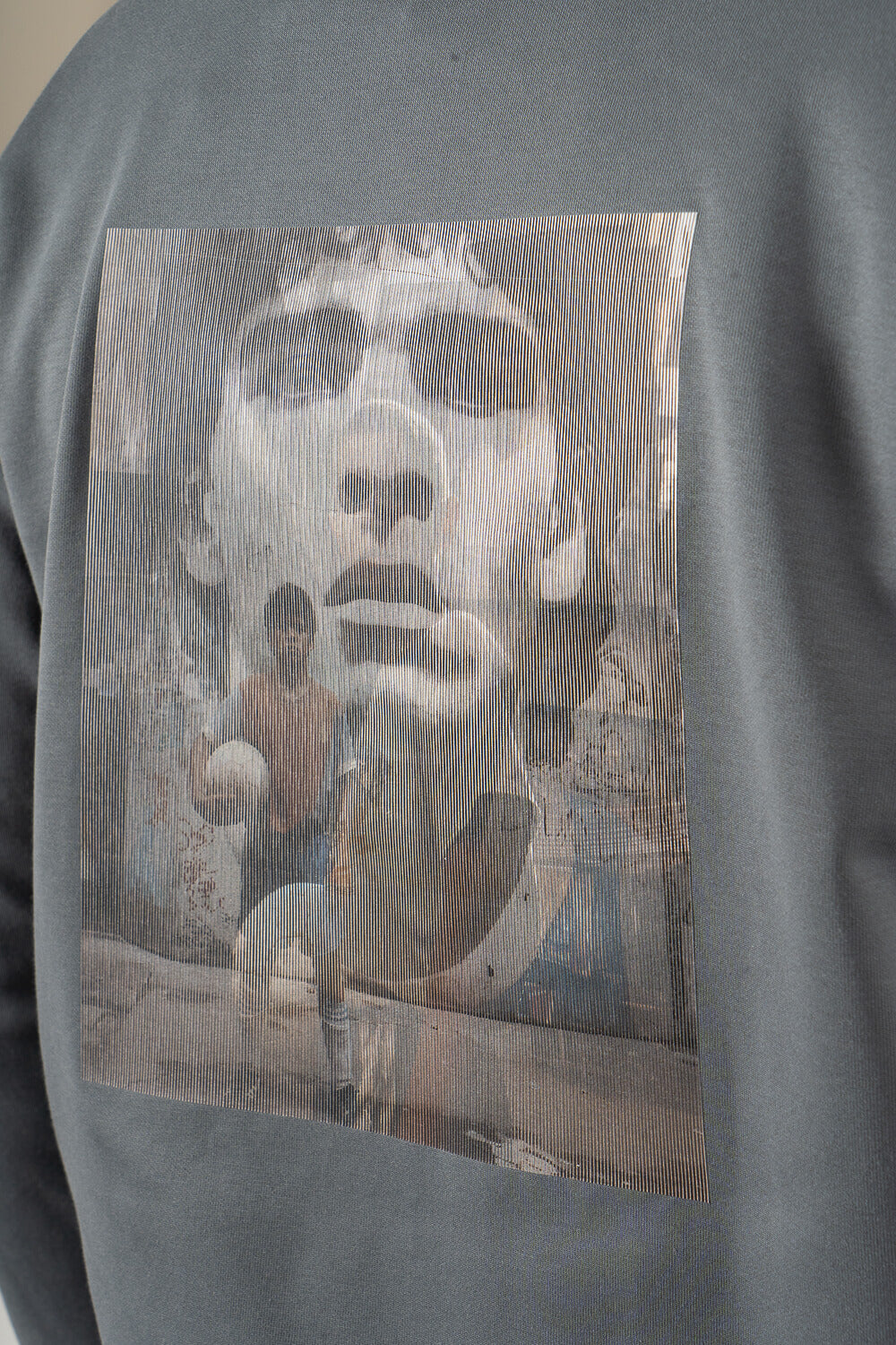 Maradona Hologram Effect Hoodie Grey