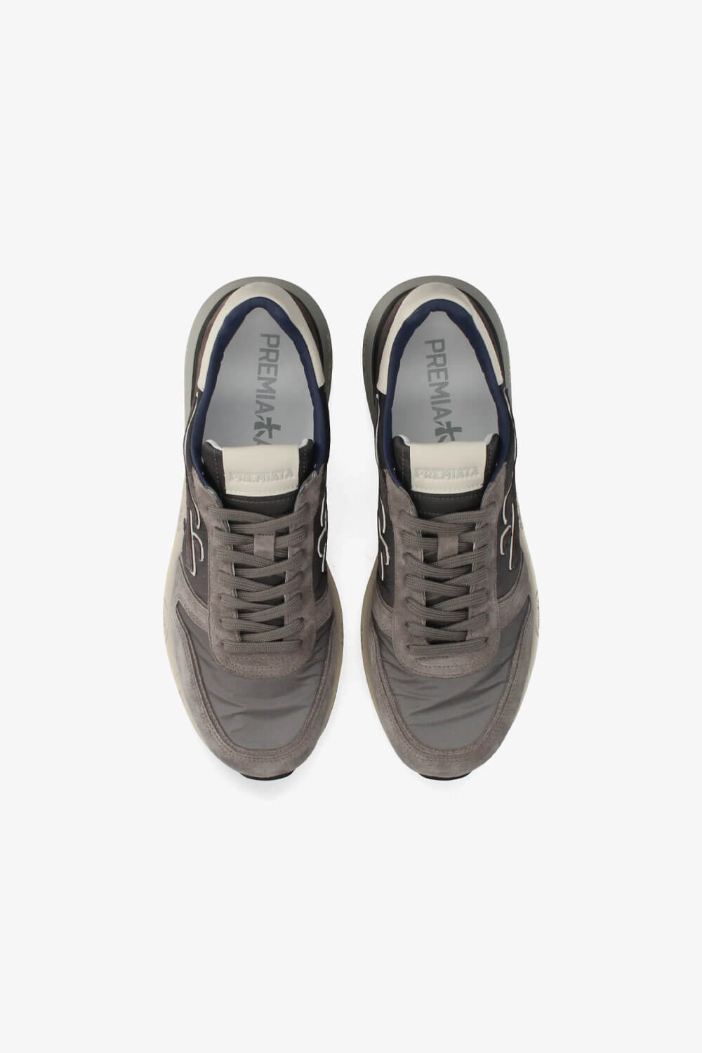 Mick Sneaker Grey/Dark Brown