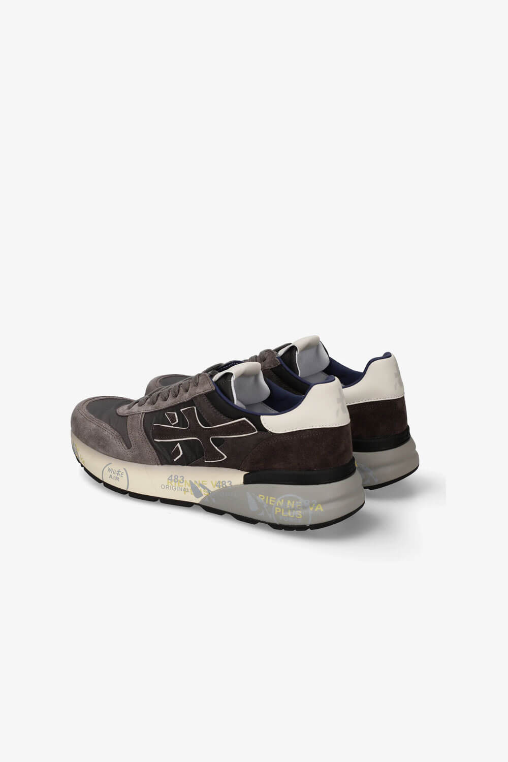 Mick Sneaker Grey/Dark Brown