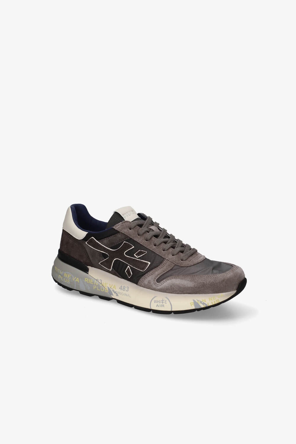 Mick Sneaker Grey/Dark Brown