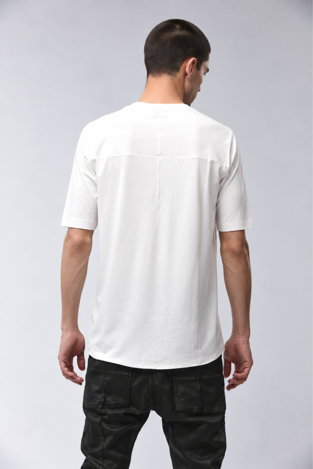 M TS 973 Cotton Round Neck T-Shirt Off White